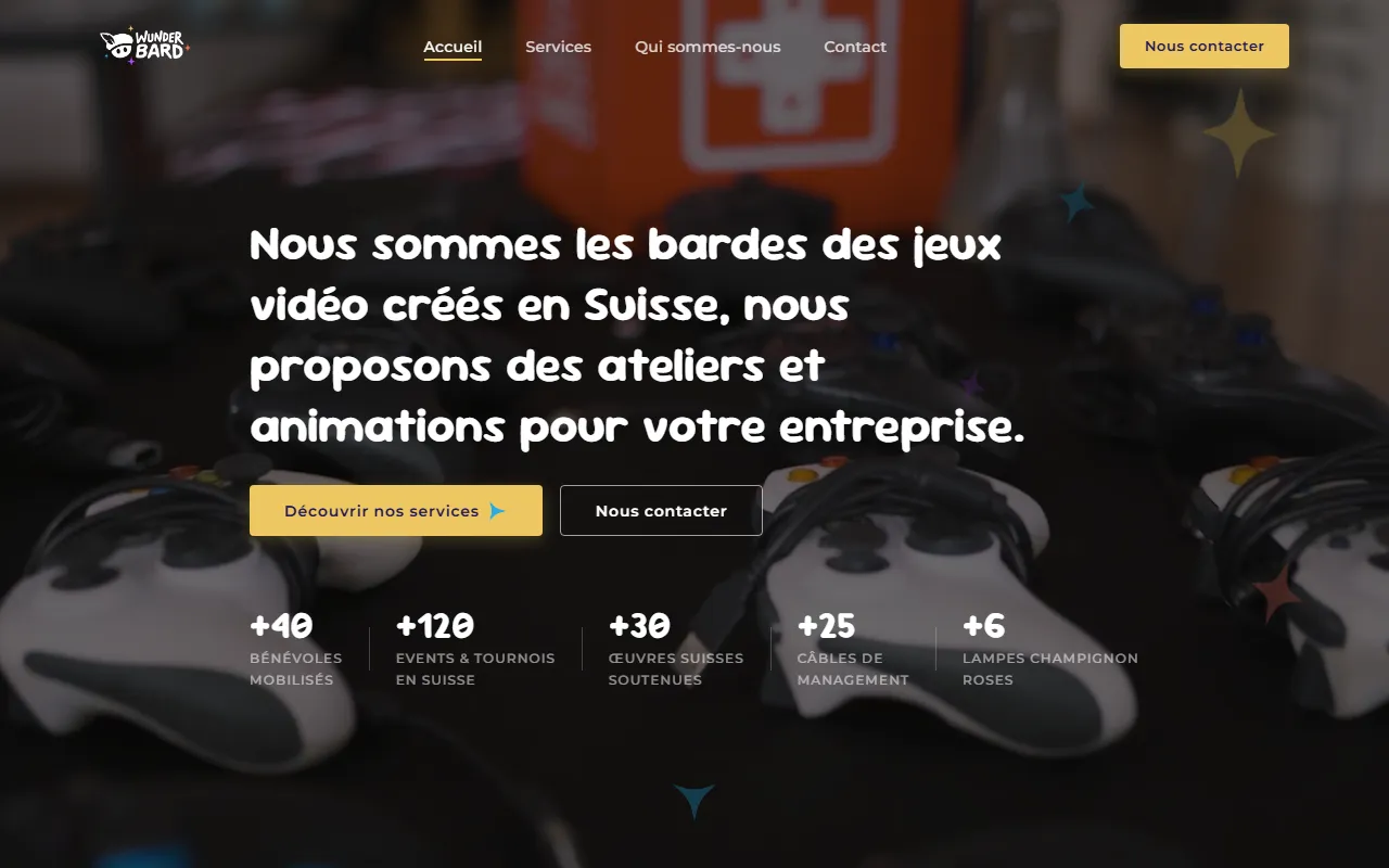 Aperçu du site Wunderbard